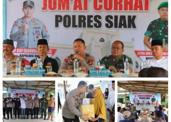 Melalui Jumat Curhat Kapolres Siak AKBP Asep Sujarwadi Mengajak Masyarakat Ciptakan Situasi Aman Dan Damai Jelang Pilkada 