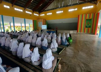 Polres Siak Sosialisasikan Bahaya Narkoba Serta Ajak Pelajar Sebagai Pemilih Pemula Ciptakan Pilkada di Kabupaten Siak Aman Dan Damai