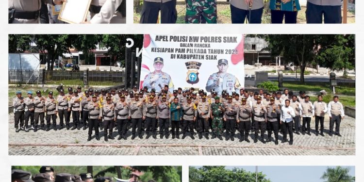 Kapolres Siak AKBP Asep Sujarwadi Pimpin Apel Polisi RW Ciptakan Pilkada tahun 2024 Yang Aman, Damai Dan Kondusif
