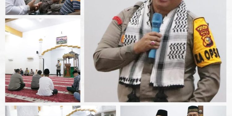 Ciptakan Kamtibmas Yang Aman Dan Kondusif Sebagai Upaya Cooling System Kapolres Siak AKBP Asep sujarwadi Lakukan Subuh Keliling