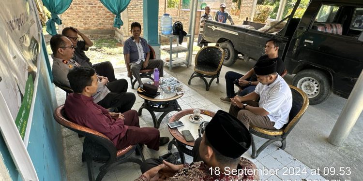 Cooling System Pilkada Damai, Polsek Minas Sambangi Penyuluh Agama KUA Minas