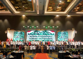 Dihadapan Kapolda Riau, 43 Calon Kepala Daerah Deklarasikan Pilkada Damai