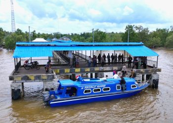 Lewat Jalur Laut, Kapolres Siak Bersama Forkopimda, KPUD Dan Bawaslu Cek Kesiapan Pelaksanaan Pilkada Di Kampung Terluar Teluk Lanus
