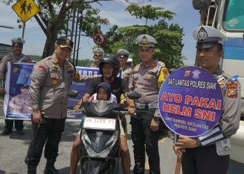 Kapolres Siak AKBP ASEP SUJARWADI, SIK, MSi pimpin langsung kegiatan Ops Zebra Lancang Kuning Polres Siak
