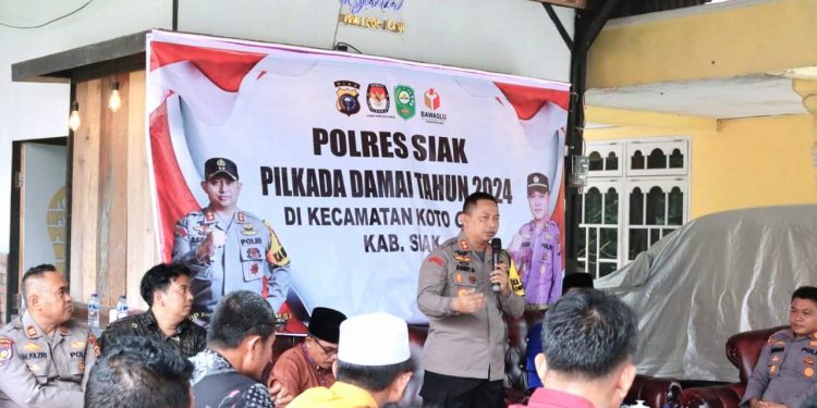 Jumat Curhat Jadi Sarana Cooling System, Kapolres Siak AKBP Asep Sujarwadi Kampanyekan Pilkada Aman, Sejuk Dan Damai 