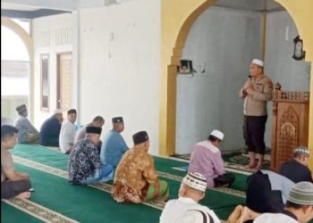 Sholat Jum’at Keliling, Kapolsek Minas Cooling System Di Masjid Al Istiqomah Mandiangin