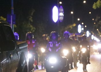 Ciptakan Kamtibmas yang Kondusif Selama Tahapan Pilkada, Polres Siak Gelar Patroli Blue Light Sinegritas