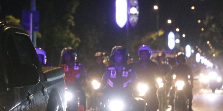 Ciptakan Kamtibmas yang Kondusif Selama Tahapan Pilkada, Polres Siak Gelar Patroli Blue Light Sinegritas 
