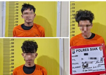 Tim Opsnal Satres Narkoba Polres Siak Amankan Tiga Orang Pria Di Kecamatan Tualang Diduga Pelaku Penyalahgunaan Narkotika