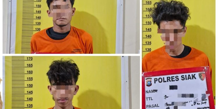 Tim Opsnal Satres Narkoba Polres Siak Amankan Tiga Orang Pria Di Kecamatan Tualang Diduga Pelaku Penyalahgunaan Narkotika