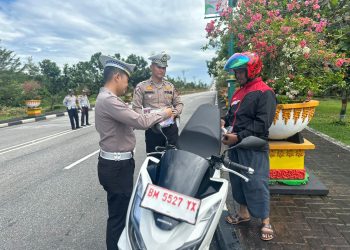 Cipta Kamsebtibcarlantas Serentak Seluruh Indonesia, Satlantas Polres Siak Gelar Operasi Zebra Lancang Kuning 2024