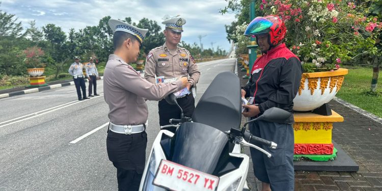 Cipta Kamsebtibcarlantas Serentak Seluruh Indonesia, Satlantas Polres Siak Gelar Operasi Zebra Lancang Kuning 2024