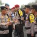 Wakapolda Riau Pimpin Upacara Pemberangkatan Personil Pengamanan TPS Pilkada Di Kabupaten Siak