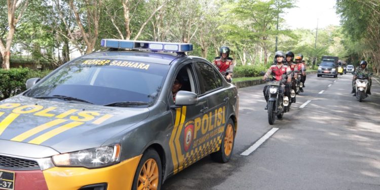 Ciptakan Situasi Aman Dan Kondusif, Satgas Preventif OMP Polres Siak Lakukan Patroli Imbau Warga Jaga Kondusifitas Keamanan Pasca Pencoblosan
