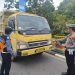 Sat Lantas Polres Siak Berkolaborasi Dengan Dinas Perhubungan Kabupaten Siak Melakukan Kegiatan Ramp Check Kendaraan Angkutan Umum