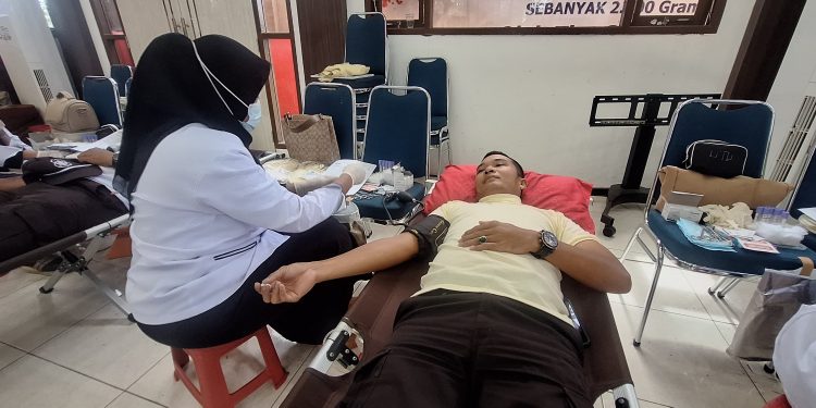 Peringati HUT Satpam Ke-44, Polres Siak Gelar Tasyakkuran Dan Donor Darah