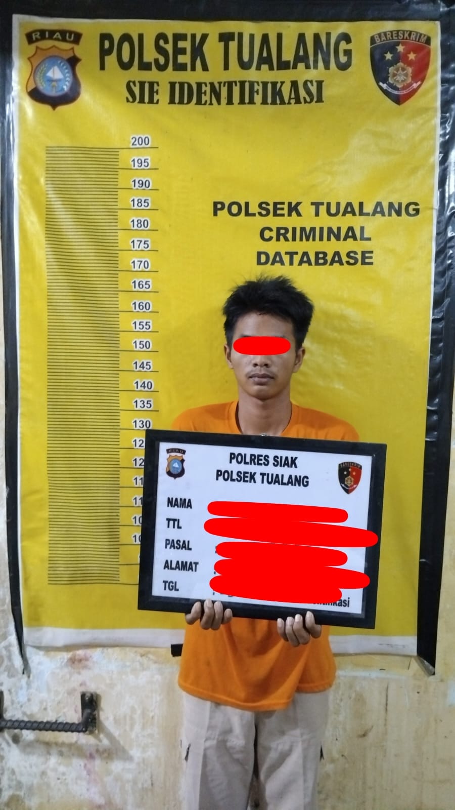 Pelaku Di Enam TKP Curas, Curanmor Dan Curat Berhasil Di Bekuk Oleh Tim Opsnal Polsek Tualang Beserta Pelaku Penerima Hasil Curian