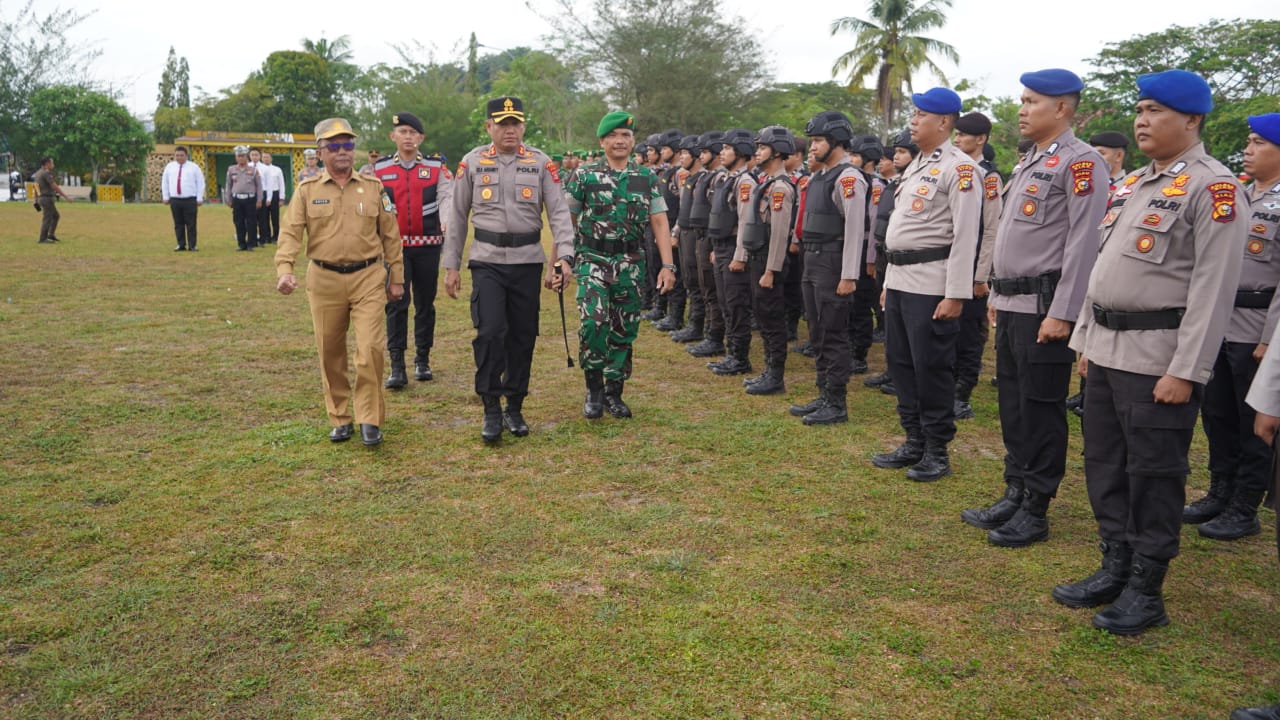 Apel Dan Patroll Skala Besar Dalam Rangka Harkamtibmas Di Kabupaten Siak