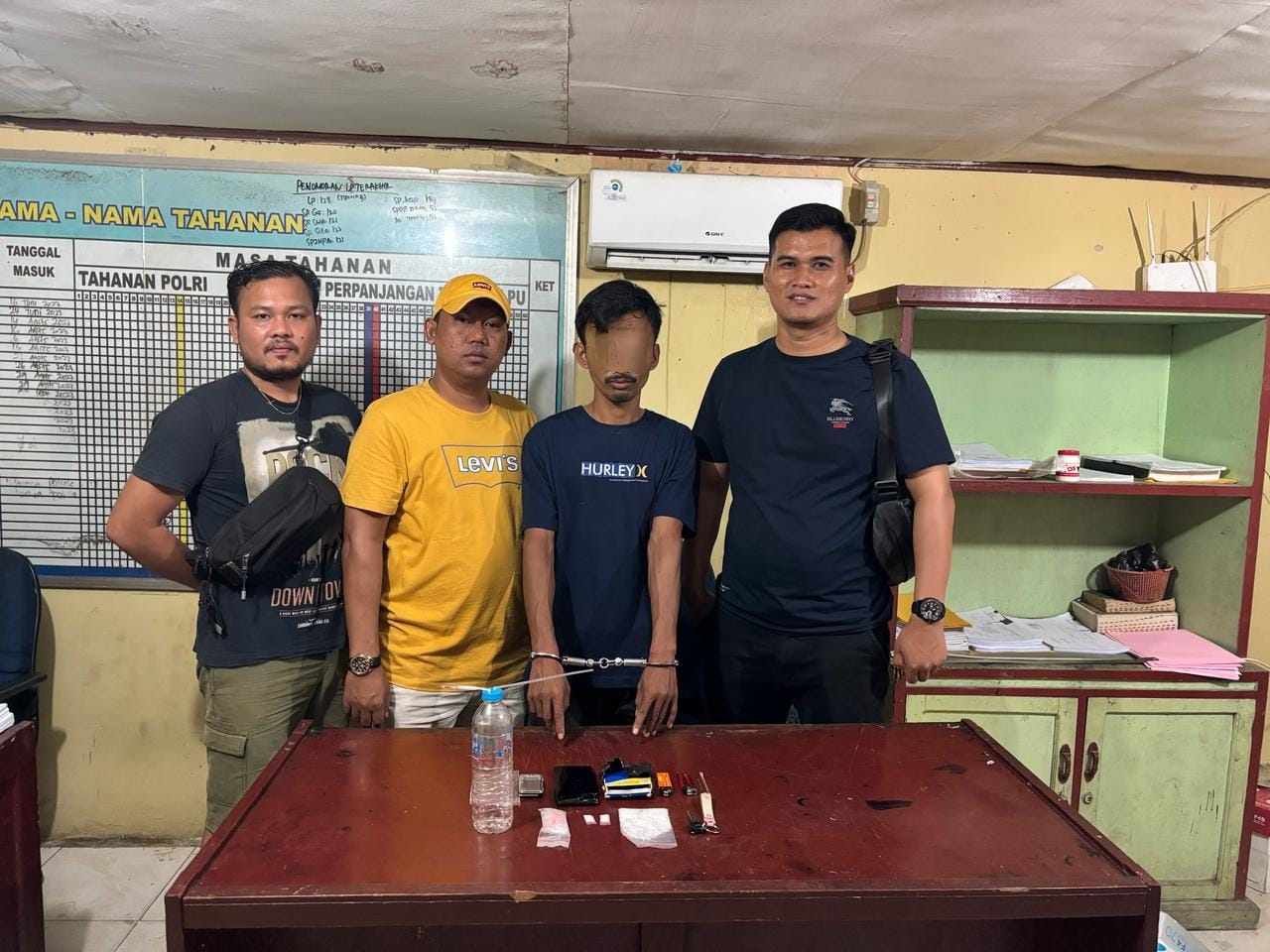 Ungkap Kasus Tindak Pidana Narkotika, Unit Reskrim Polsek Kandis Amankan Tersangka dan Barang Bukti Shabu seberat 26,13 gram