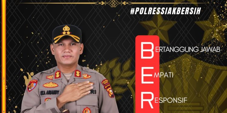 Kapolres Siak Sosialisasikan Call Center 110 Untuk Laporan Aksi Premanisme