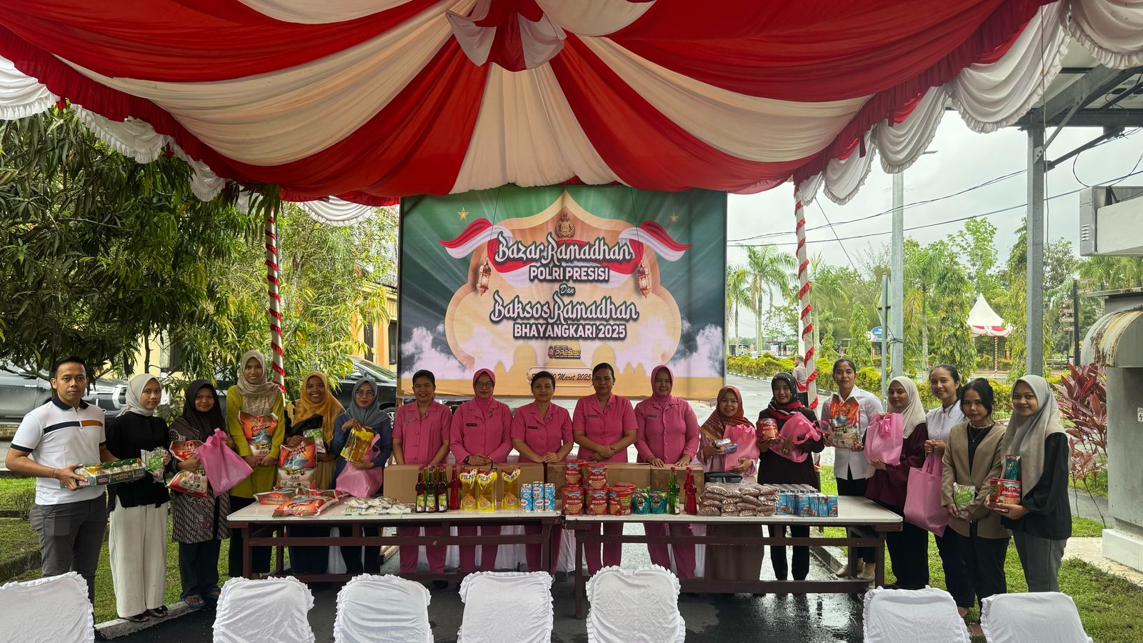 Bazar Ramadhan Polri Presisi Dan Baksos Ramadhan Bhayangkari 2025 Meriahkan Bulan Suci Di Polres Siak
