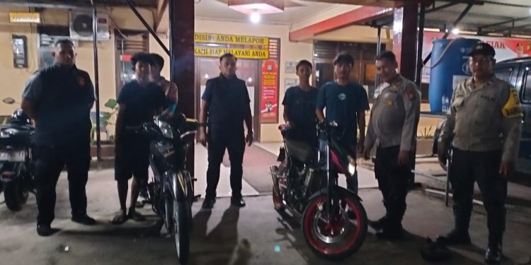 Polsek Tualang Amankan Dua Motor Trondol Saat Patroli Antisipasi Premanisme Dan C3