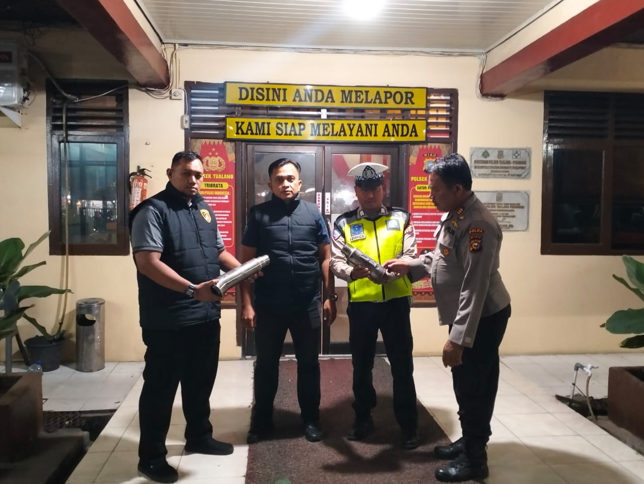 Polsek Tualang Amankan Dua Motor Trondol Saat Patroli Antisipasi Premanisme Dan C3