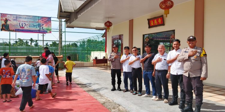 Polsek Tualang Siaga Di Hari Waisak: Patroli Ditingkatkan, Masyarakat Diimbau Jaga Kamtibmas