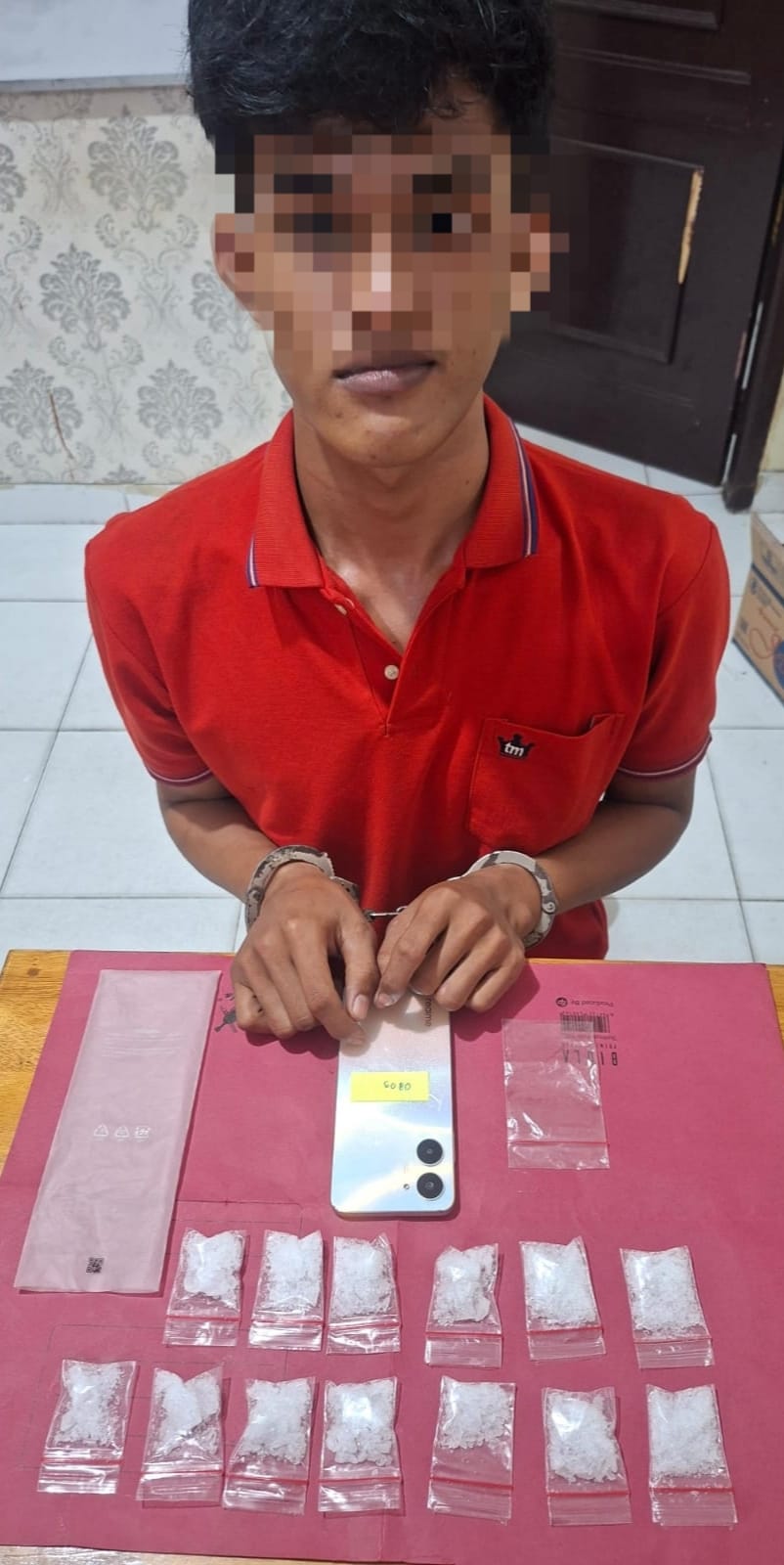 Pelajar Di Mempura Ditangkap Dengan Barang Bukti 59,03 Gram Shabu, Dua Bandar Masih DPO