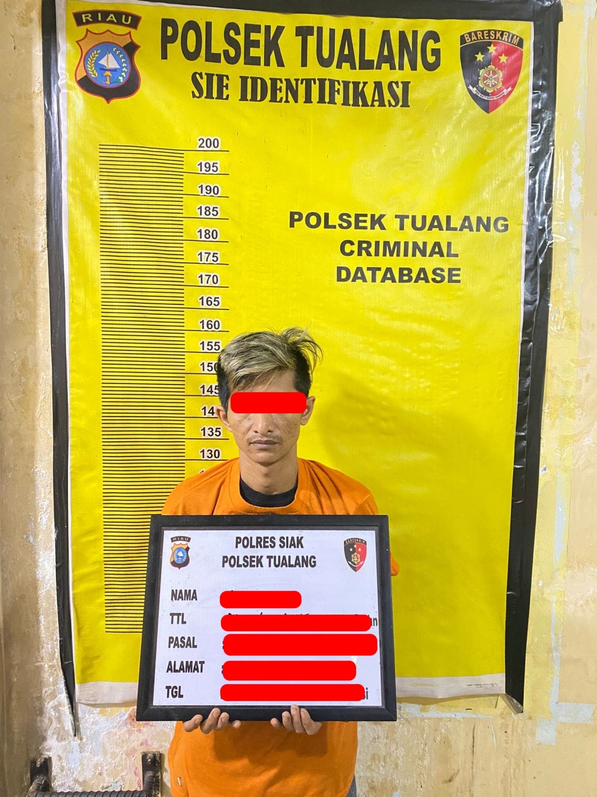 Polsek Tualang Tangkap Pelaku Penggelapan Dan Dua Penadah Motor, Satu Tersangka Masih DPO