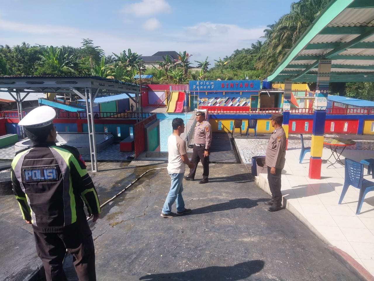 Polsek Kandis Gelar Patroli Harkamtibmas Di Tempat Objek Wisata Dan Objek Vital Saat Libur Idul Adha 1446 H