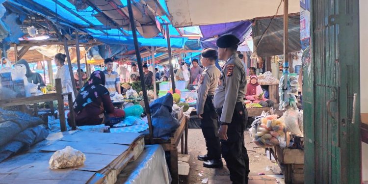 Polsek Tualang Gelar Patroli Di Titik Keramaian, Sasar Kejahatan C3
