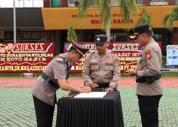 Kapolres Siak Pimpin Sertijab Lima Pejabat Strategis, Tegaskan Komitmen Pelayanan dan Pengamanan
