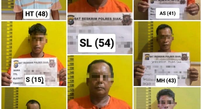Polres Siak Tetapkan 8 Tersangka Dalam Kasus Kerusuhan Di PT SSL Desa Tumang