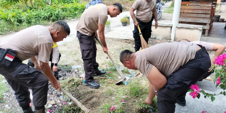 Menjelang Hari Bhayangkara ke-79, Polsek Tualang Gelar Bakti Sosial Di Tiga Rumah Ibadah