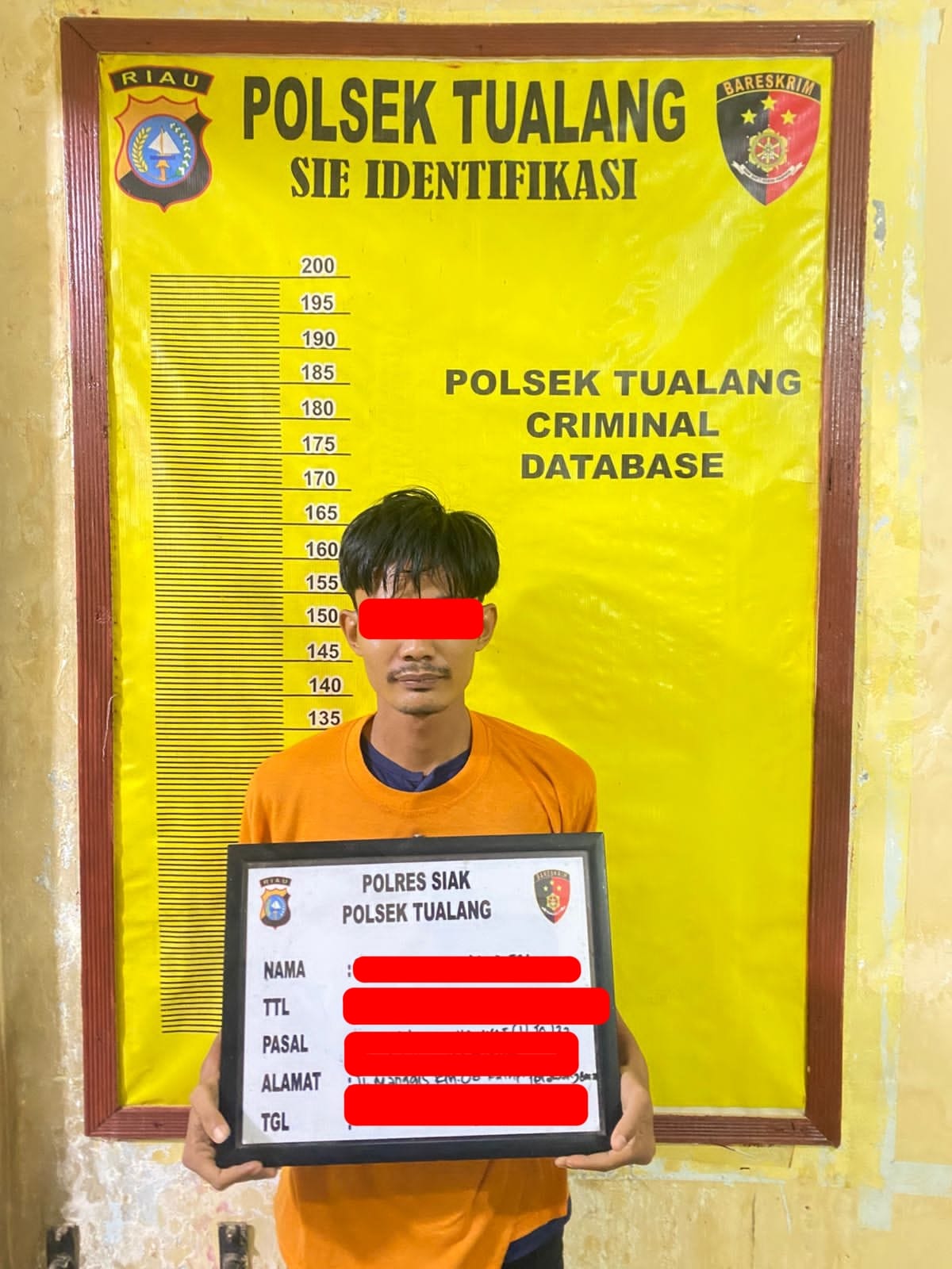 Polsek Tualang Ungkap Jaringan Narkoba, 5,09 Gram Sabu Disita Dan Empat Tersangka Diamankan