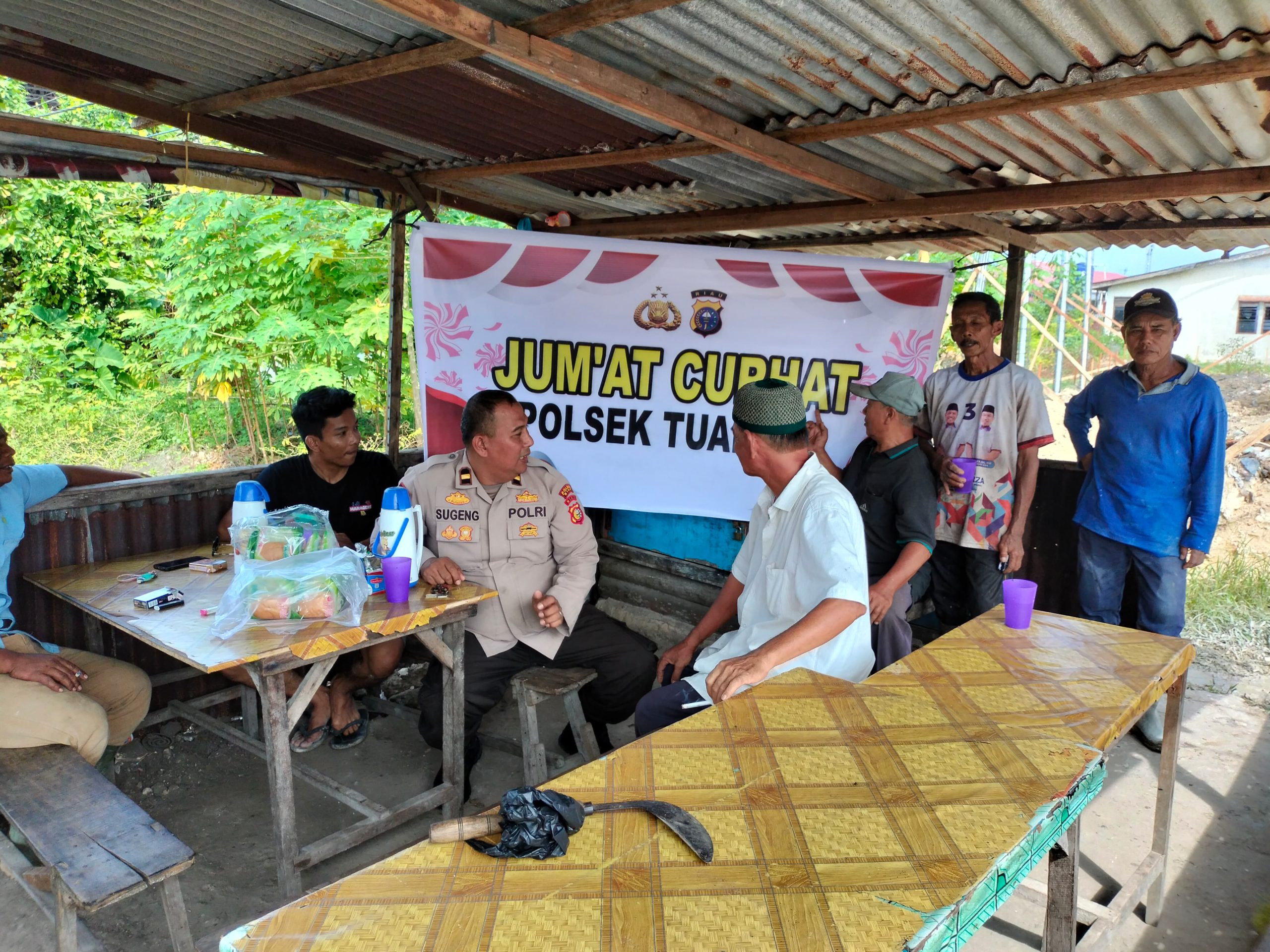 Polsek Tualang Gelar Jumat Curhat, Dekatkan Diri Dengan Masyarakat Dan Serap Aspirasi Warga