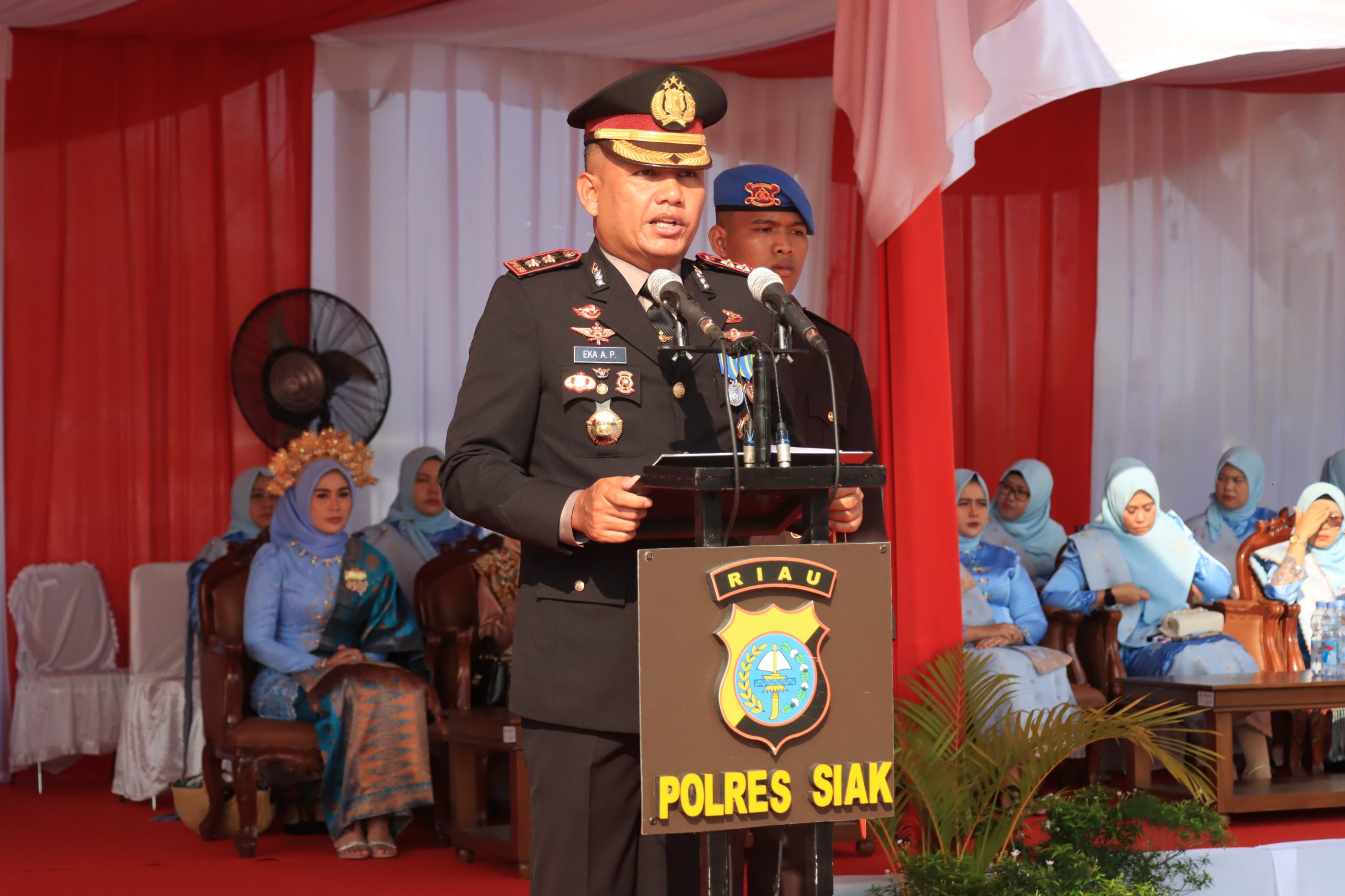 Semarak Peringatan Hari Bhayangkara ke-79 Di Jantung Kota Siak, Polri Tegaskan Komitmen Melayani Masyarakat