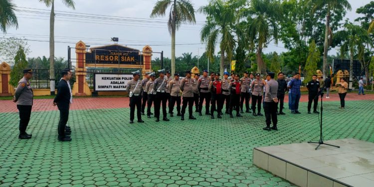 Patroli Gabungan Polres Siak Antisipasi Laka Lantas, Amankan Objek Vital Dan Cegah Karhutla