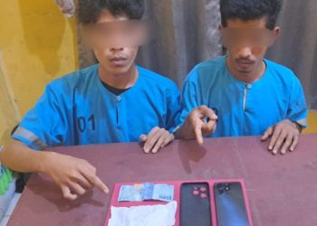 Dua Pemuda Diamankan Polsek Sungai Mandau Terkait Peredaran Narkoba, Shabu Disembunyikan Di Semak-Semak