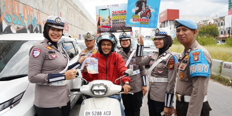 Polda Riau Gelar Sosialisasi Tertib Lalu Lintas Dalam Operasi Patuh Lancang Kuning 2025