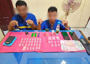 Polsek Lubuk Dalam Ungkap Peredaran Shabu, Dua Tersangka Diamankan