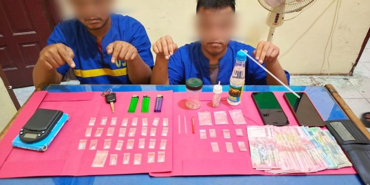 Polsek Lubuk Dalam Ungkap Peredaran Shabu, Dua Tersangka Diamankan