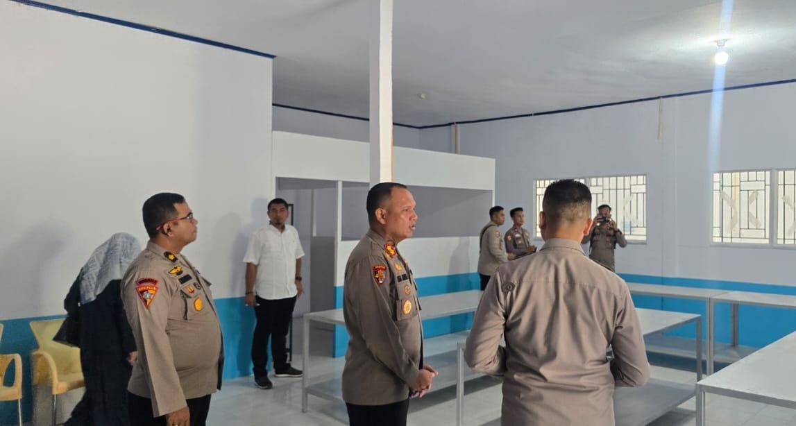 Kapolres Siak Dampingi Kunjungan Tim Percetakan Pengawasan Pembangunan Dapur SPPG Jajaran Polda Riau