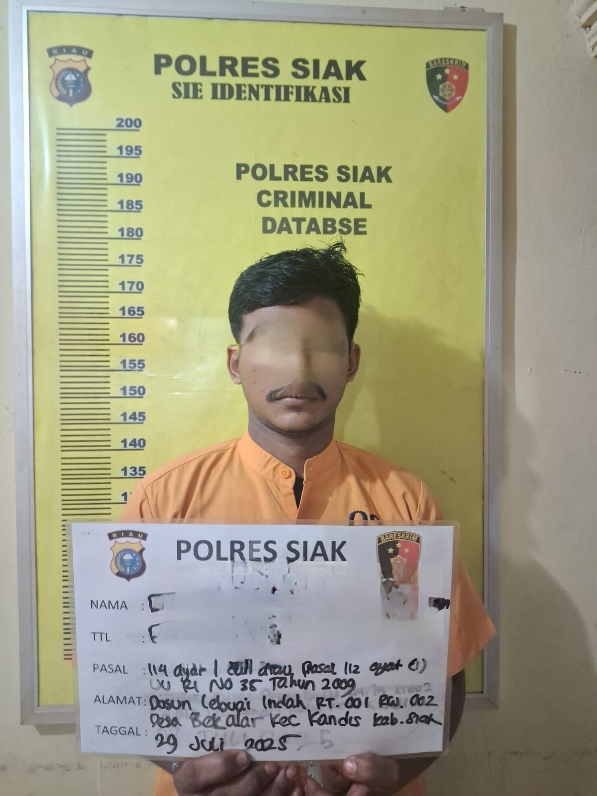 Pengungkapan Kasus Narkotika Di Kandis, Seorang Bandar Ditangkap Bersama Barang Bukti Shabu