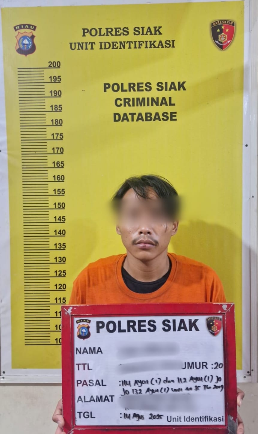 Satresnarkoba Polres Siak Gulung Dua Pemuda Di Kandis, Amankan Shabu & Ekstasi Siap Edar