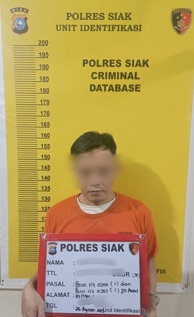 Polres Siak Bongkar Jaringan Narkotika, 4 Pelaku Diamankan, 1 DPO Buron