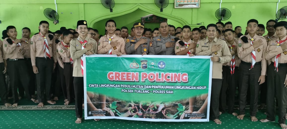 Kapolsek Tualang Ingatkan Siswa Man Insan Cendikia Tualang Waspada Bahaya Narkoba, Kenakalan Remaja Dan Peduli Lingkungan