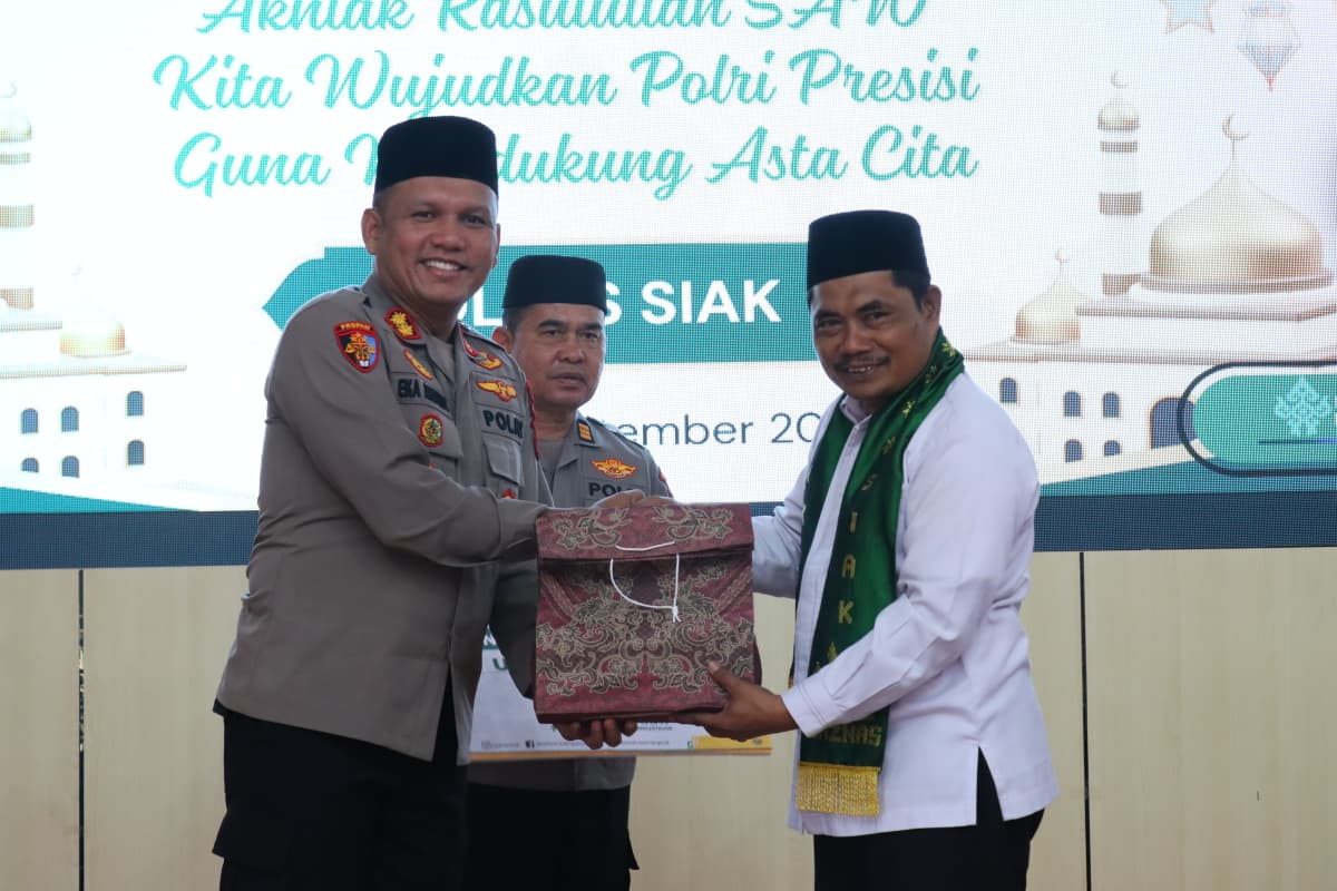 Polres Siak Gelar Peringatan Maulid Nabi Muhammad SAW 1447 H, Santuni Anak Yatim