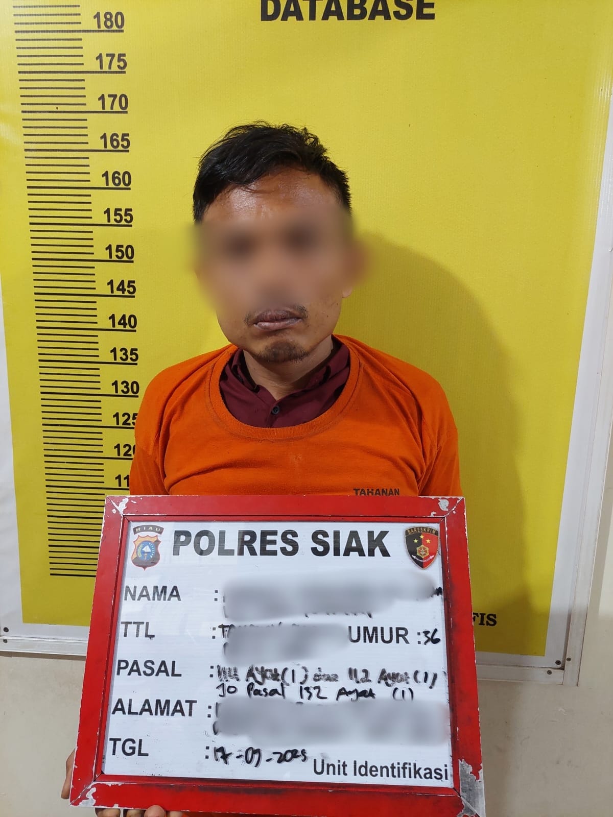 Satresnarkoba Polres Siak Bekuk Dua Bandar Shabu di Mempura